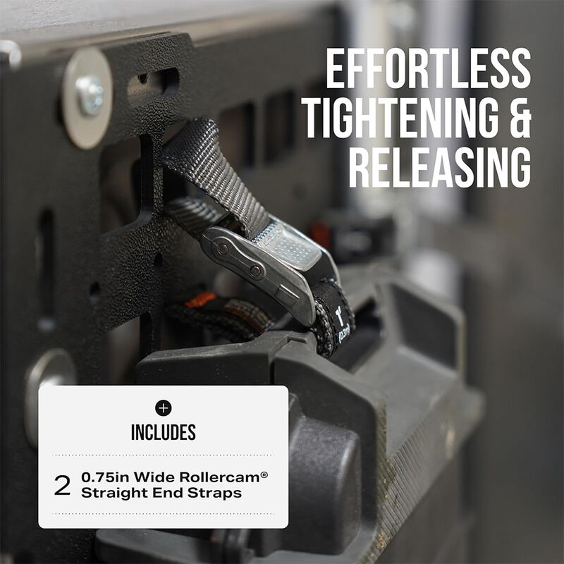 Rollercam Straight End 0.75" Wide Tie-Downs, 1' Long, Set of 2 image number 6