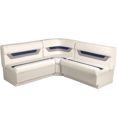 Designer Pontoon Furniture - 61" Rear Wraparound Package, Platinum/Midnight/Moch