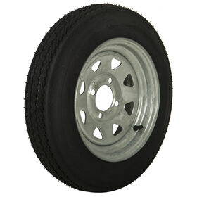 Tredit H188 4.80 x 12 Bias Trailer Tire, 4-Lug Spoke Galvanized Rim