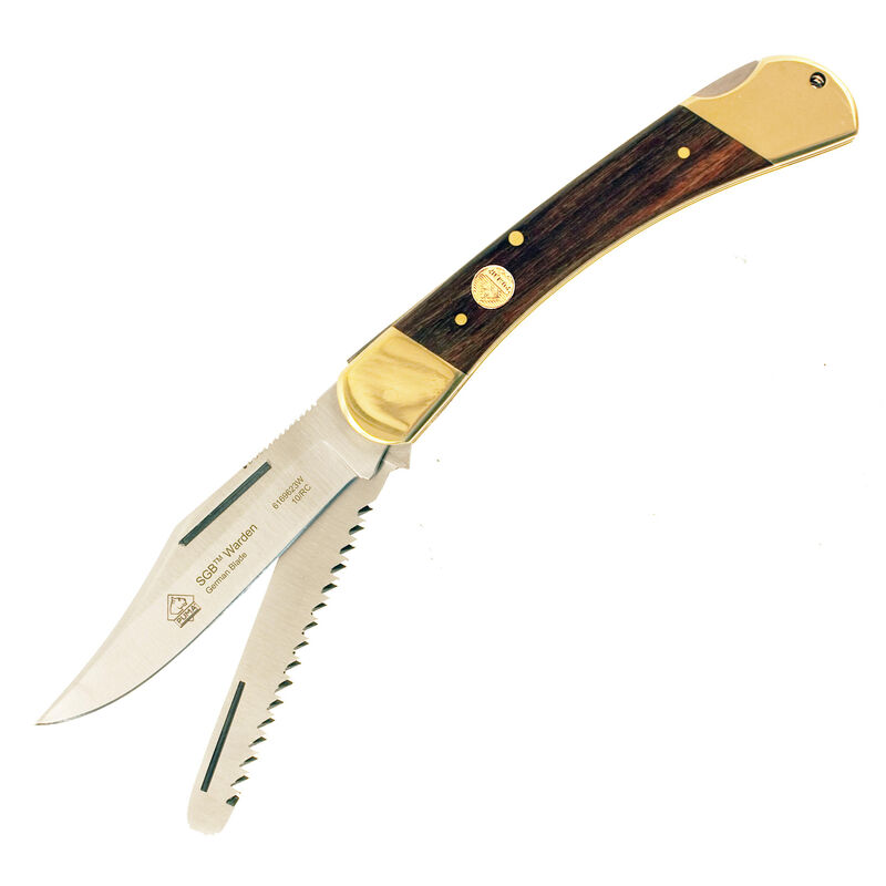 Puma SGB Warden Jacaranda Wood Folding Knife w/ Saw image number 1