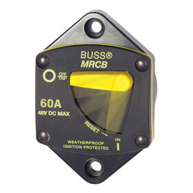 Blue Sea 187-Series Thermal Circuit Breaker, Panel-Mount, 60A