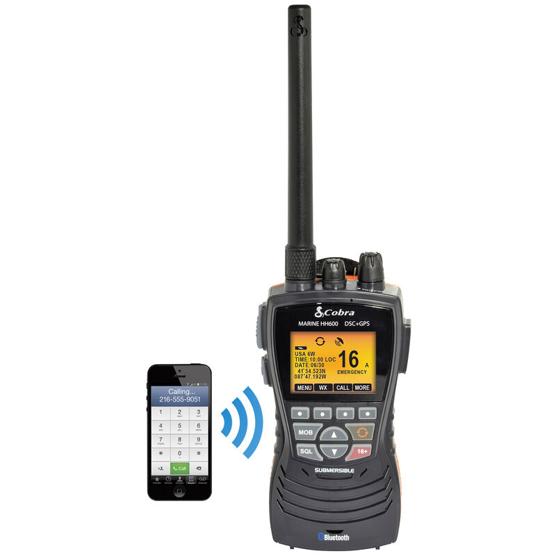 Cobra MR HH600 FLT GPS BT Floating Handheld VHF Radio w/GPS And Bluetooth image number 5