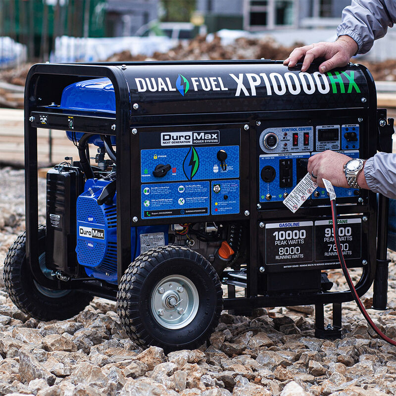 DuroMax 10,000-Watt 439cc Dual Fuel Portable Generator with CO Alert image number 8