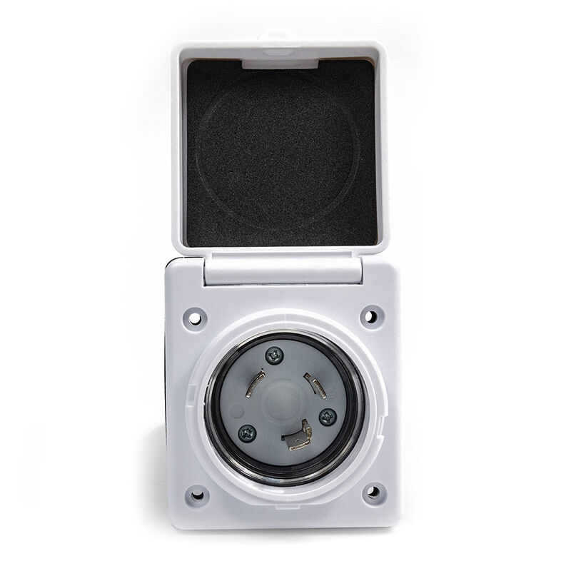 Electric World White 30A RV Inlet, ETL Certified Twist-Lock  image number 2
