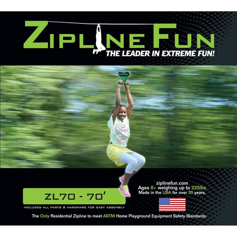 Adventure Parks Zipline 70, Green image number 1