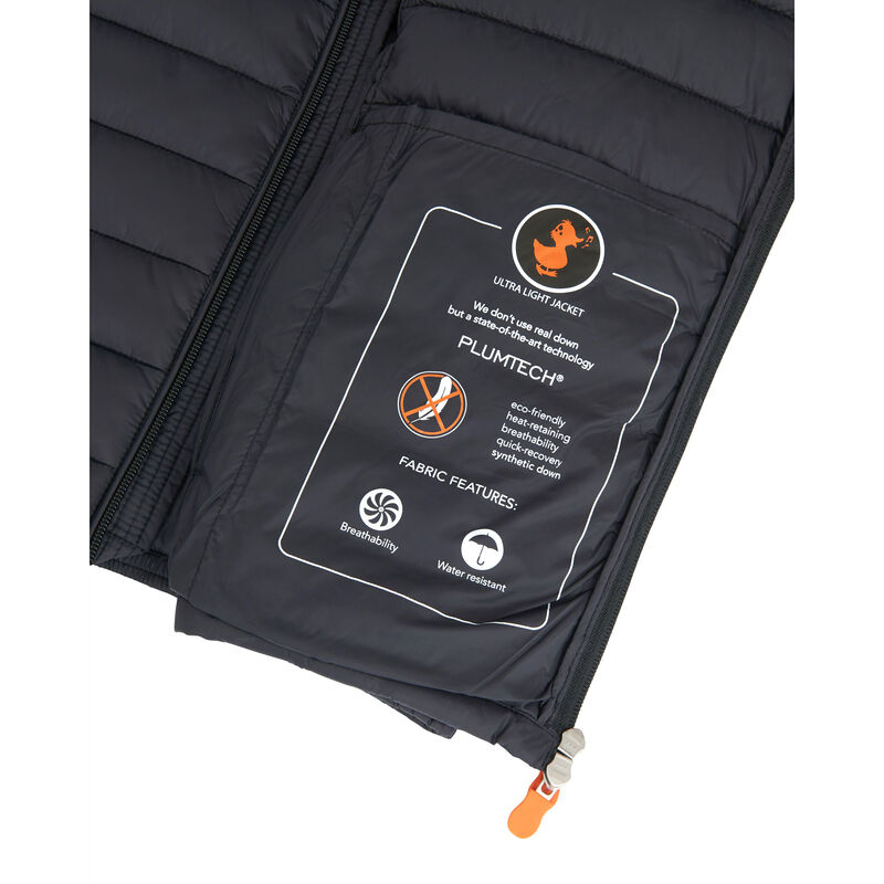 Save The Duck Men's Giga Mid Quilted Winter Coat image number 9