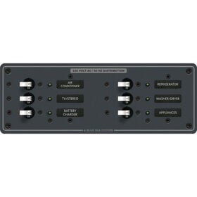 Blue Sea 230V AC Branch Circuit Breaker Panel - 6 Positions