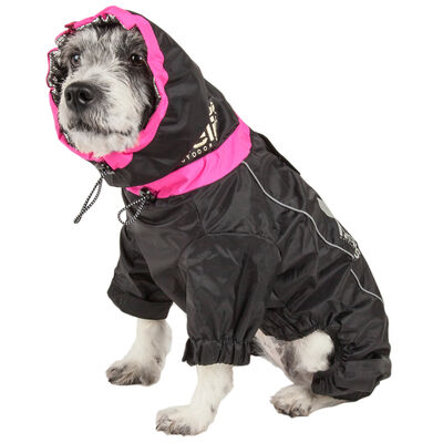 Helios Weather-King Ultimate Windproof Full Bodied Pet Jacket, Black Small