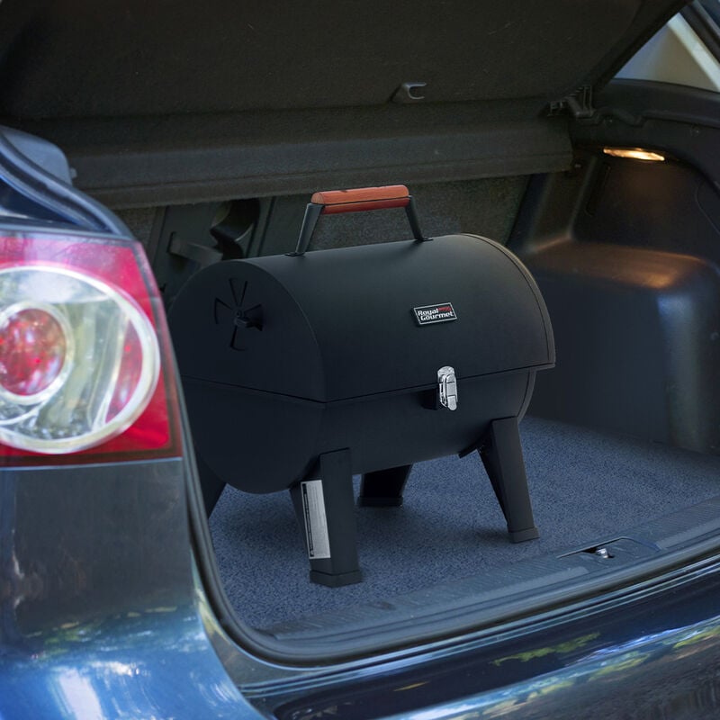 Royal Gourmet Portable Charcoal Grill with 2-Side Cooking Area image number 16