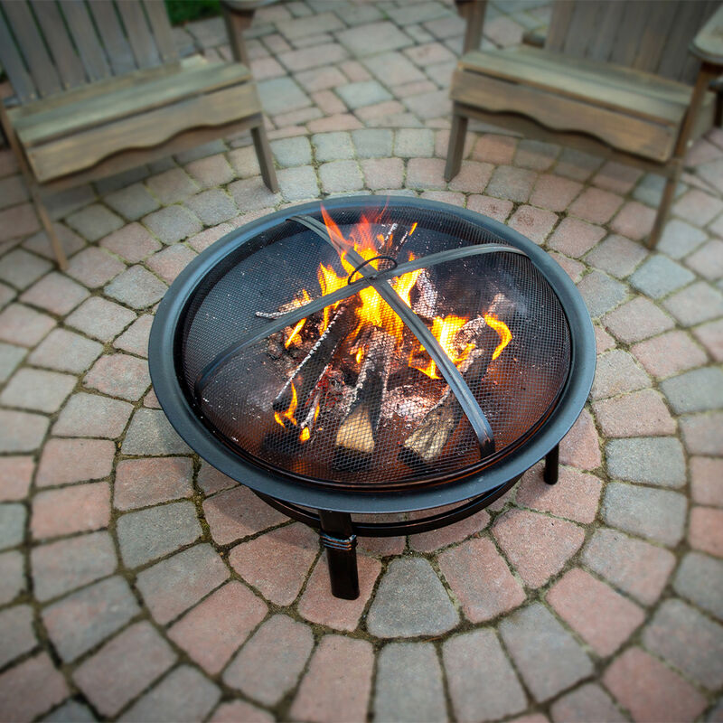 Endless Summer Brushed Copper Wood-Burning Outdoor Fire Pit image number 3