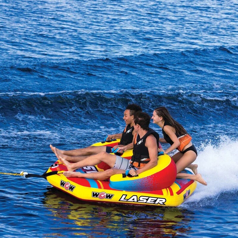 WOW Laser 3-Person Towable Tube image number 6