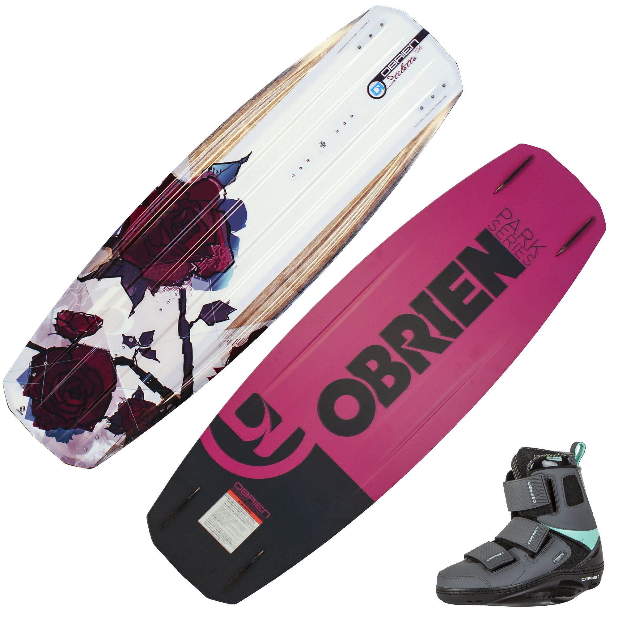 O'Brien Stiletto Wakeboard With GTX Bindings
