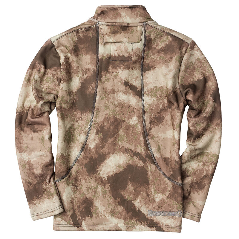 Browning Youth Camo Quarter-Zip Pullover, A-TACS Arid/Urban image number 2