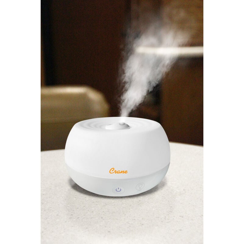 Crane Personal Ultrasonic Cool Mist Humidifier and Aroma Diffuser, White image number 5