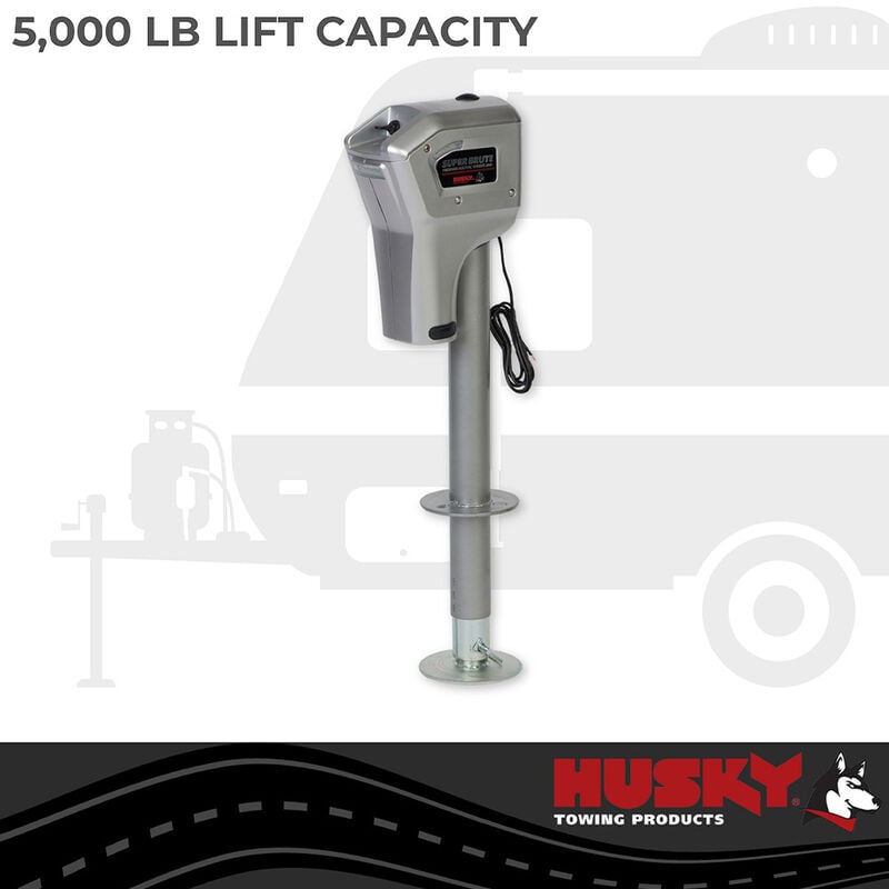 Husky Towing 82022 Super Brute Power Tongue Jack, 5000 lbs. image number 6