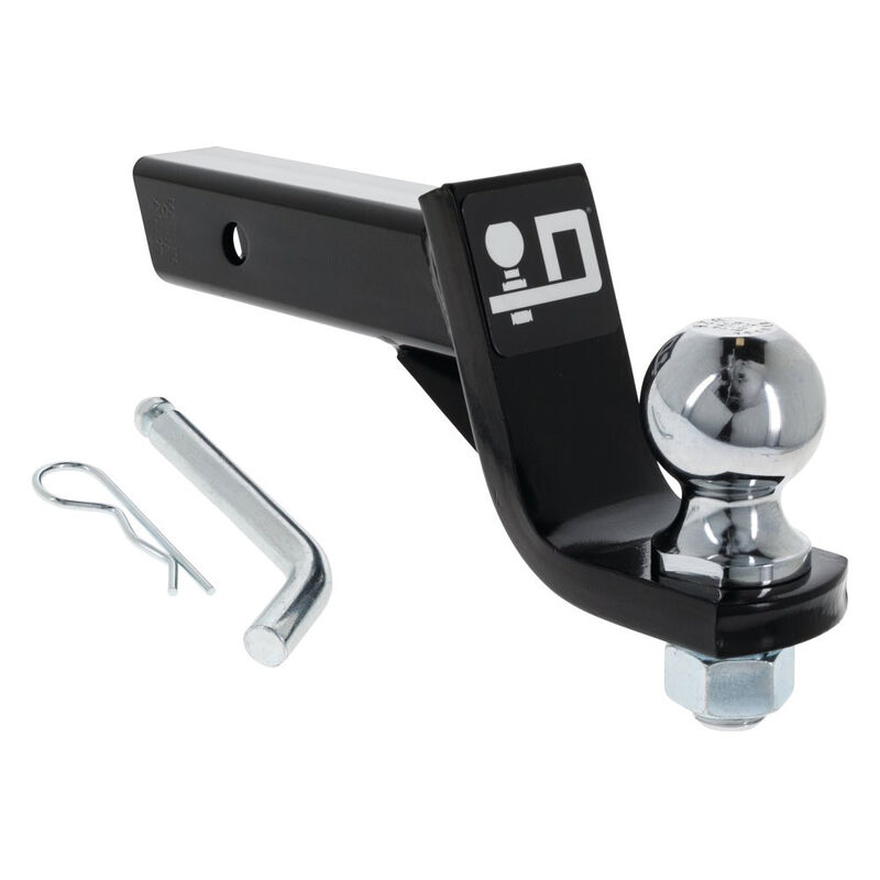 Draw-Tite Trailer Hitch Ball Mount Starter Kit, Fits 2 Inch Square Receiver, 4 Inch Drop, 7,500 lbs. Capacity image number 1