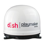 DISH Playmaker Dual Portable Satellite Antenna, White