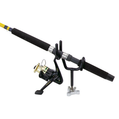 Attwood Sure Grip Steel Drifting/Trolling Fishing Rod Holder, 4" stem, 25&deg; angle