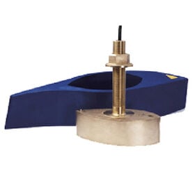 1 kW Bronze Broadband Thru-Hull Transducer w/Temp, Diplexer, Fairing Block
