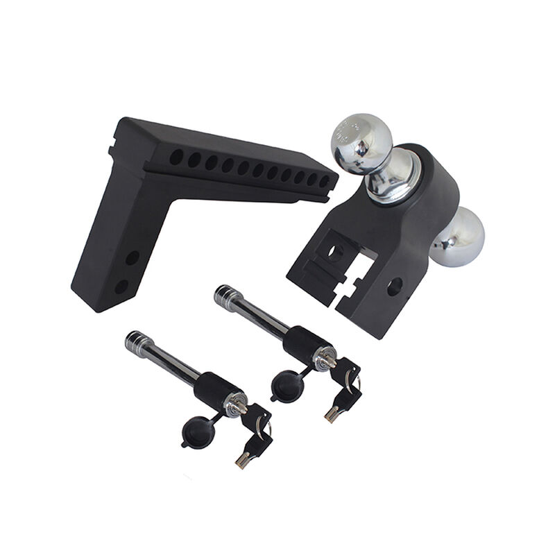 Trailer Valet Blackout Series 10,000 lbs Adjustable Drop Hitch with 2 inch and 2-5/16 inch Ball image number 6