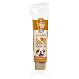 Loving Pets Yummy Bones Singles Dog Treats, Peanut Butter Flavor, 2.8 oz., each