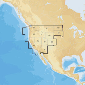 Navionics+ Cartography, West Regions