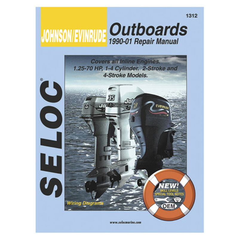 Seloc Marine Outboard Repair Manuals for Johnson/Evinrude '90 - '01 image number 1