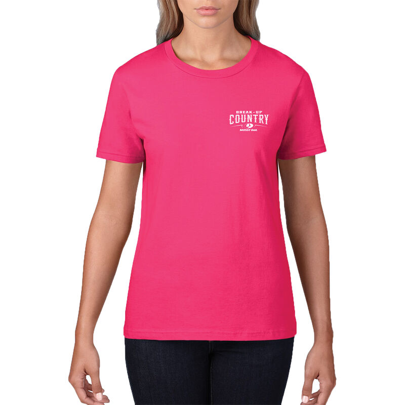 Mossy Oak Women's Short-Sleeve Tee - Hot Pink image number 1