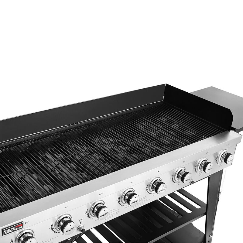 Royal Gourmet GB Series 8-Burner Gas Grill, Black/Stainless image number 4