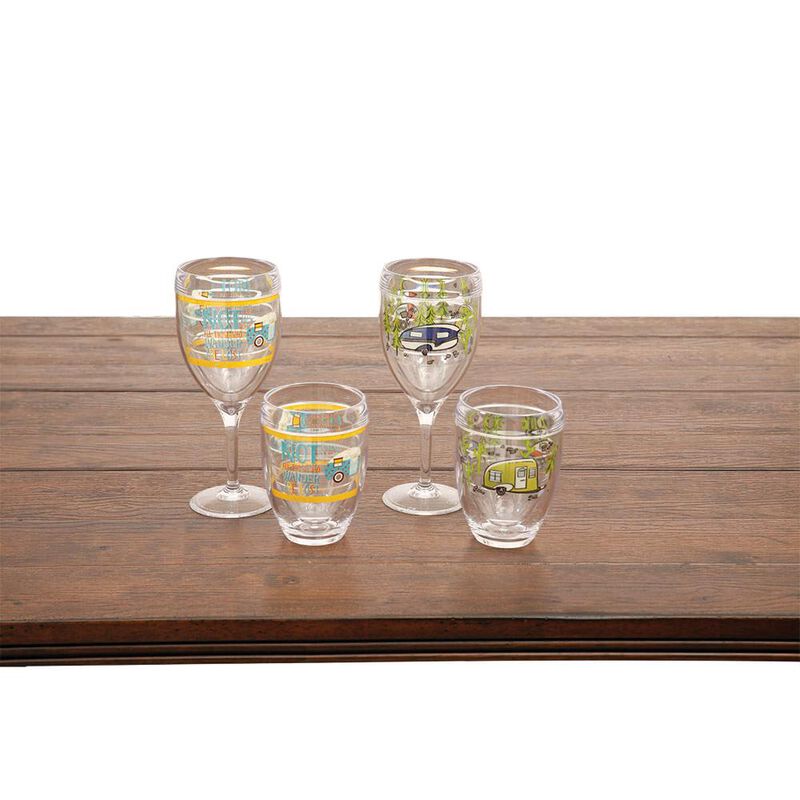 Tervis&reg; Wine Glass, 9 oz., Not All Those Who Wander Are Lost Stemless image number 2