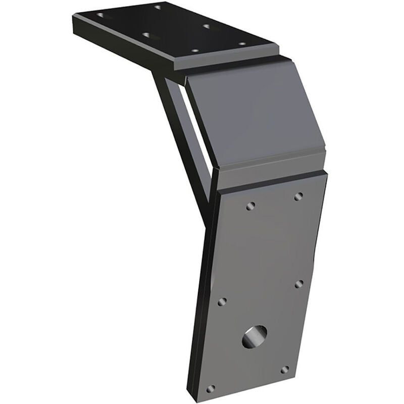 Power-Pole Deck Mount, 13" Aft, 11" Drop, Black