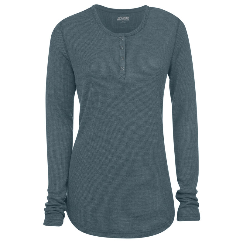 Ultimate Terrain Women's Essential Waffle-Knit Henley image number 19