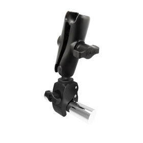 RAM Mount Small Tough-Claw Base w/ 1" Diameter Double Socket Arm