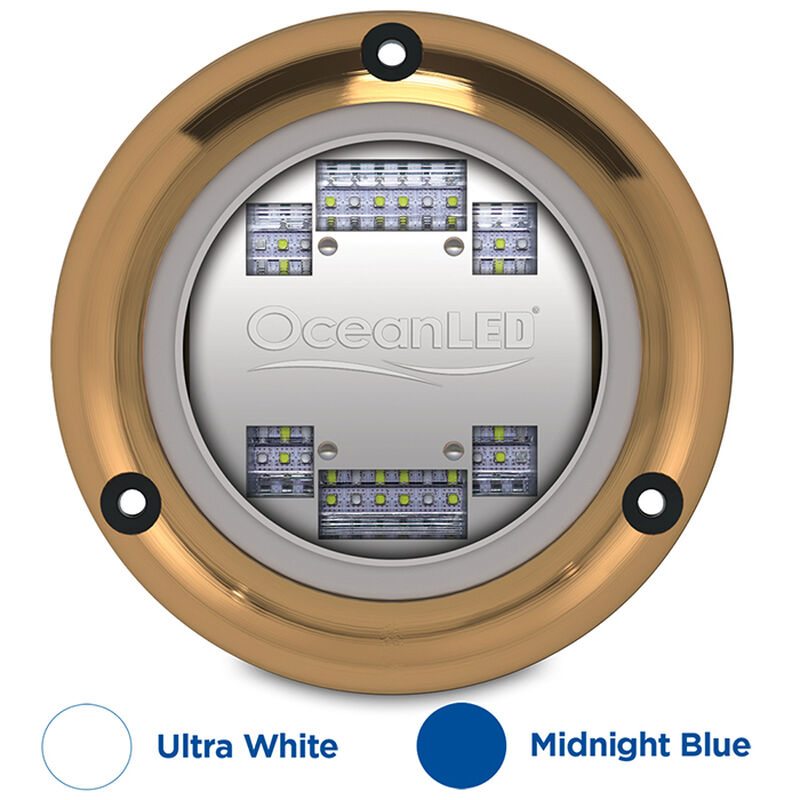 OceanLED Sport S3124s Underwater LED Light - Ultra White/Midnight Blue image number 2