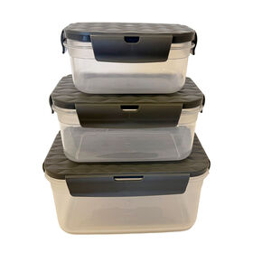 Phantom Chef Nest PP Silicone 6-Pc Food Container Set - Black