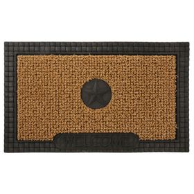 AstroTurf Star Design Patio Mat, 30'' x 18'', Black/Tan