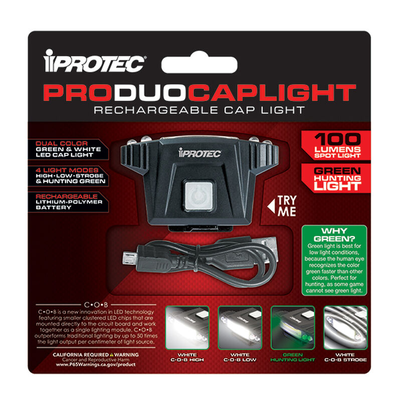 iProtec ProDuoCapLight Rechargeable Cap Light image number 7
