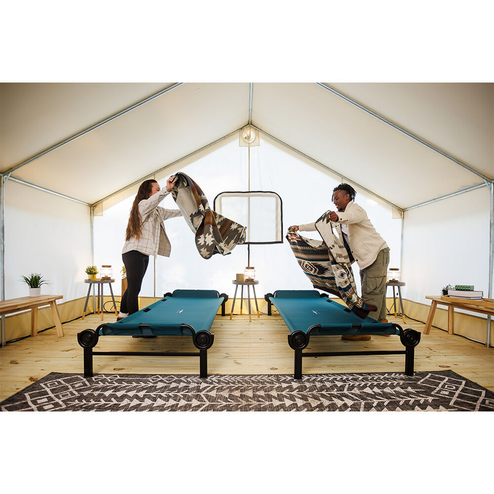 Disc-O-Bed XL: Heavy-Duty 500 lb Green Portable Cot System