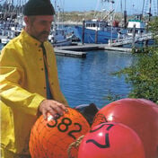 Commercial Fishing Net Buoy, Yellow (15" x 21")