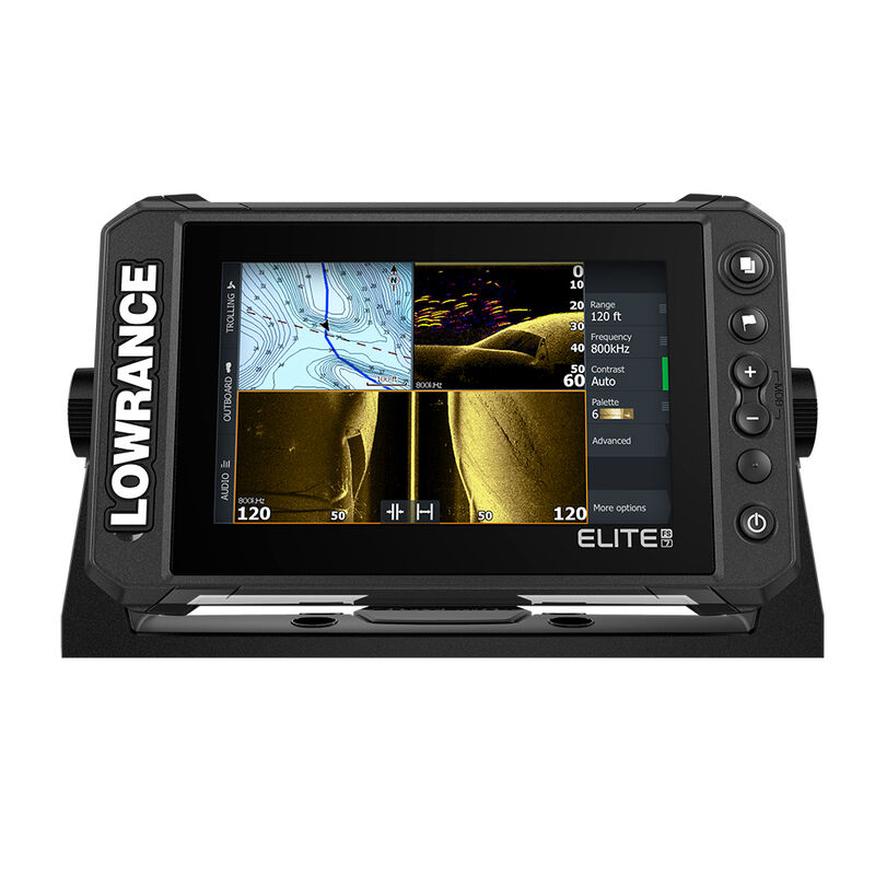Lowrance Elite FS 7 Chartplotter/Fishfinder with HDI Transom Mount Transducer image number 1