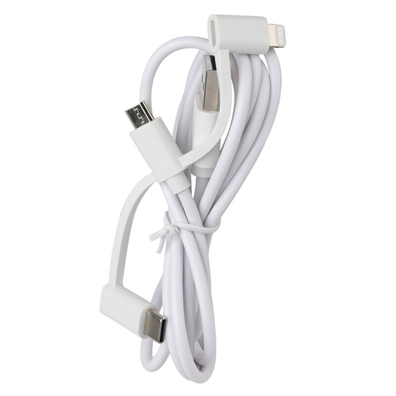 Vivitar 4' 3-in-1 Universal Charging Cable, White image number 3