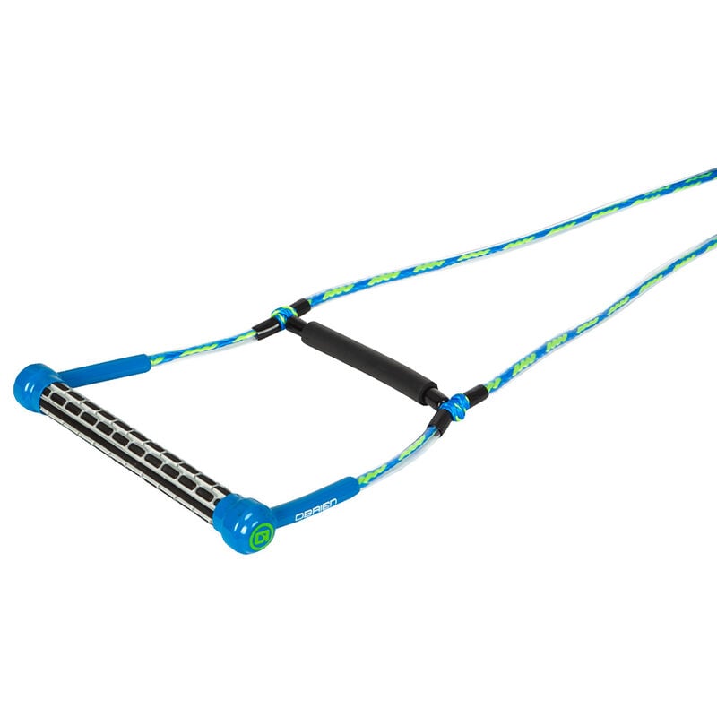 O'Brien Floating 1-Section Deep-V Ski Combo Rope and Handle, Green/Blue image number 2
