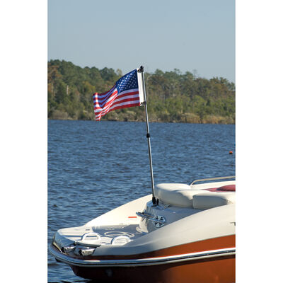 Flag Pole With American Flag