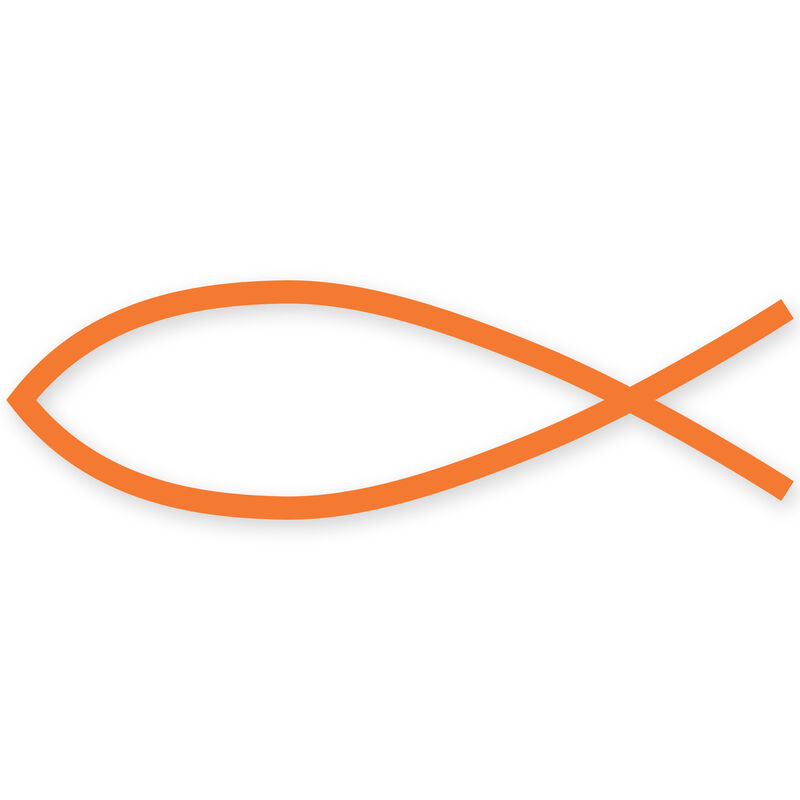 Fish Symbol Vinyl Decal image number 8