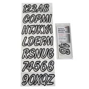 Hardline 400 Series Clear/Black Registration Kit, Airbrush Font