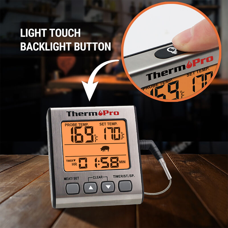 ThermoPro TP16S Digital Meat Thermometer with Smart Timer and Backlight image number 4
