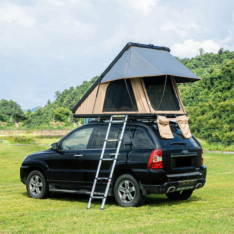 Trustmade Scout Max Triangle Aluminum Hardshell Rooftop Tent with Roof Rack image number 7