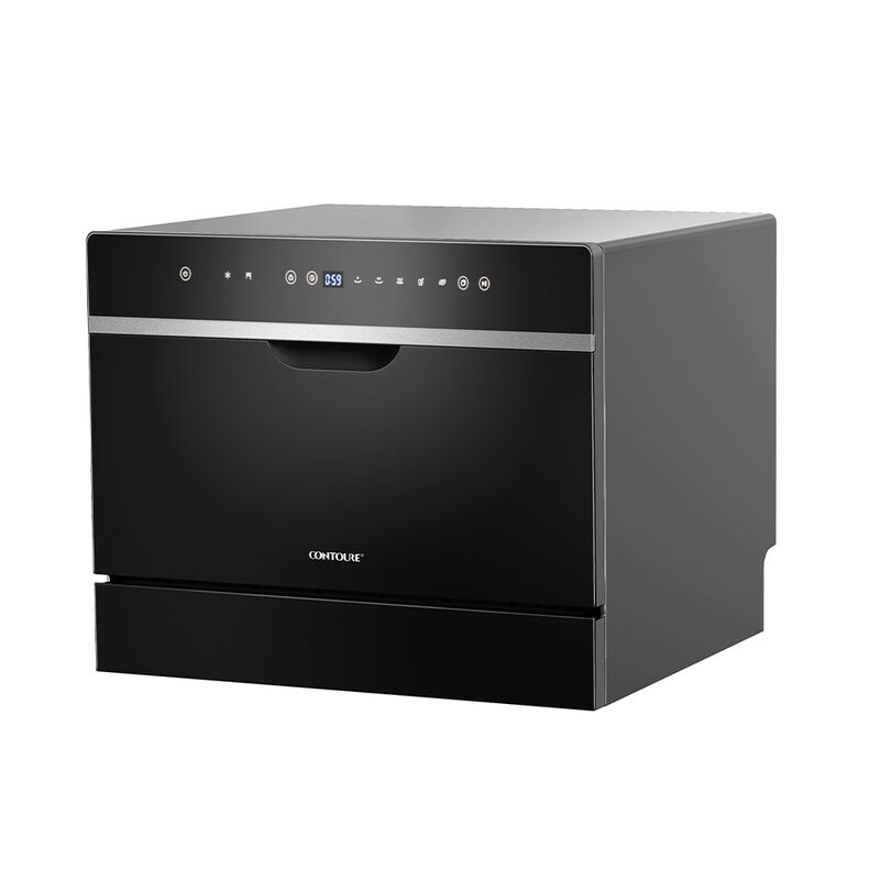 Contoure Compact Dual Use Countertop or Built-In Dishwasher - Deluxe Black Glass image number 2