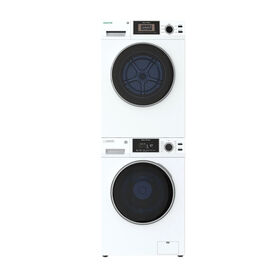 Equator Stackable EW 826 Washer + ED 866 DL Dryer Set, White