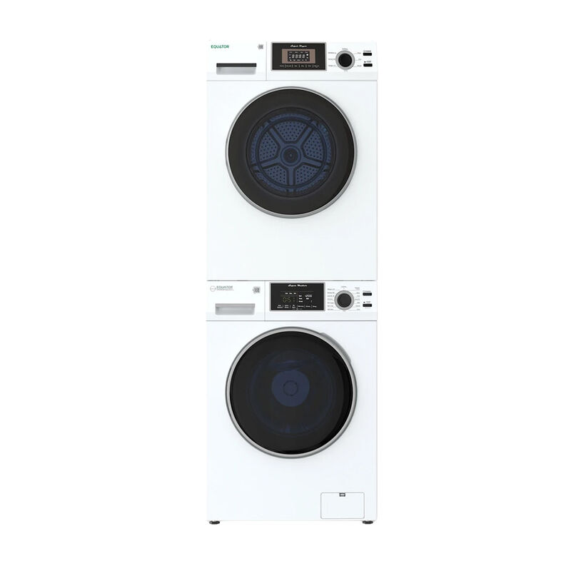 Equator Stackable EW 826 Washer + ED 866 DL Dryer Set, White